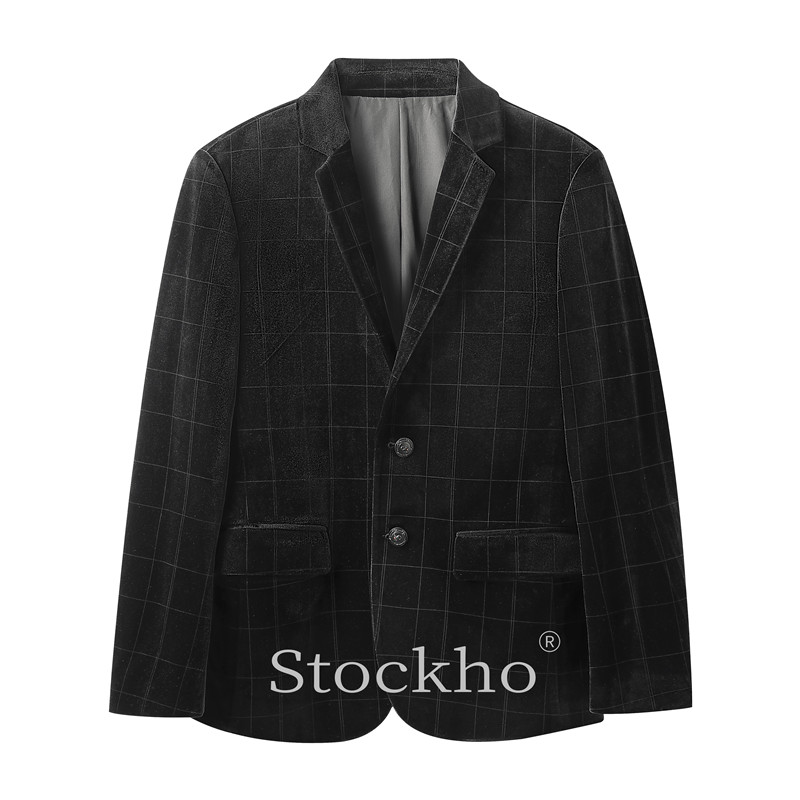 中青年男式便西服外套黑色