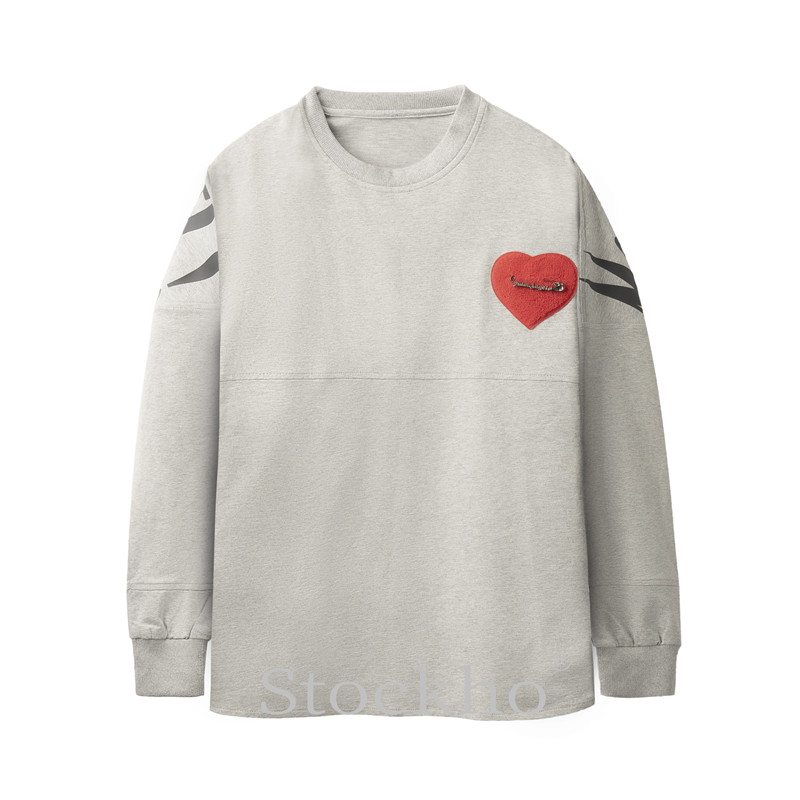 Girl's round neck sweater grey sp